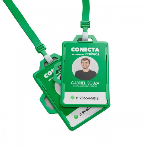 Crachá em PVC personalizado
